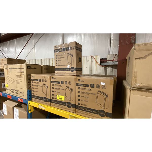 6 BOXES OF 2 EE LIGHTING WP82 SERIES ADJUSTABLE SLIM WALL PACK LIGHTS