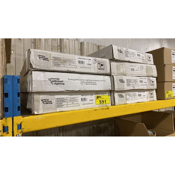 7 BOXES OF ENERGY EFFICIENT LED HIGH BAY LIGHTING