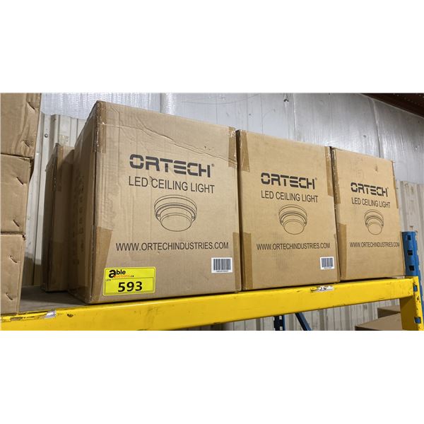 6 BOXES OF 20 ORTECH 4000K LED CEILING LIGHTS