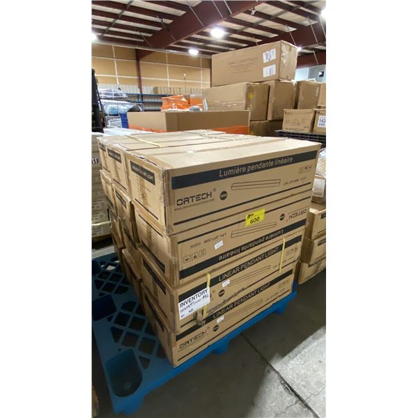 PALLET OF 12 BOXES OF LPL-2FT-30W-4000K COMMERCIAL LINEAR PENDANT LIGHTING