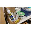 Image 2 : 2 BOXES SPRAY-LOCK ADHESIVE, 3 JUGS OF MAPEI PRIMER T, & ASSORTED COMMERCIAL SPRAYS & ADHESIVES
