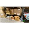 Image 1 : 2 SHELVES OF ASSORTED COMMERCIAL SANITARY DISPENSERS & VARIOUS MOUNTING BRACKETS *MUST TAKE ALL*