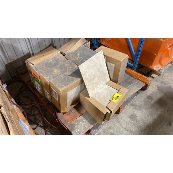 PALLET OF LIGHT AND DARK 12X12" TILES