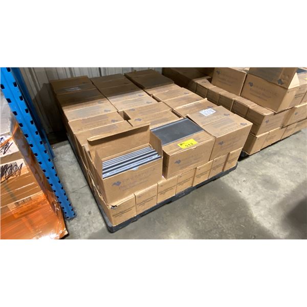 PALLET OF CROSSVILLE 6X12 DARK GREY PORCELAIN STONE TILES