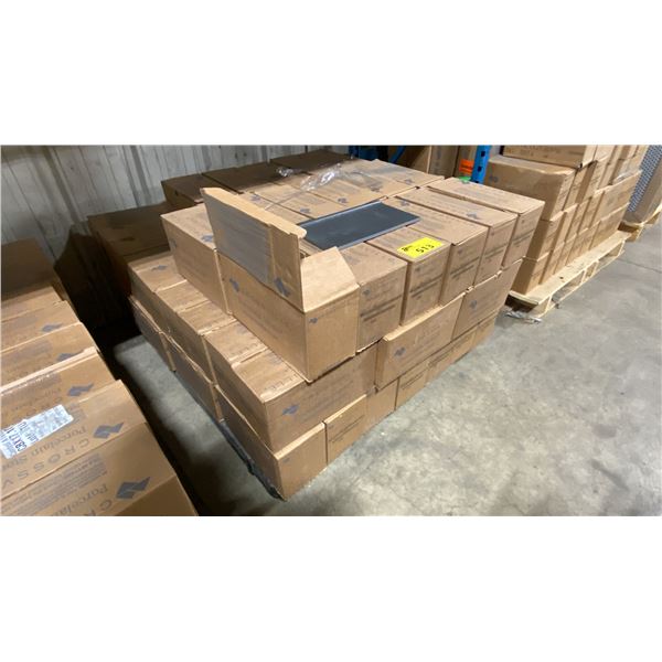PALLET OF CROSSVILLE 6X12 DARK GREY PORCELAIN STONE TILES