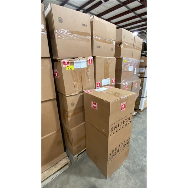 PALLET OF ARKANSAS LIGHTING 4240P-M 36"W BLACK METAL FRAMED CEILING LIGHTS
