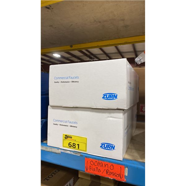 2 ZURN Z825B1-XL-16F AQUASPEC COMMERCIAL SINGLE-HOLE GOOSENECK LABORATORY FAUCETS