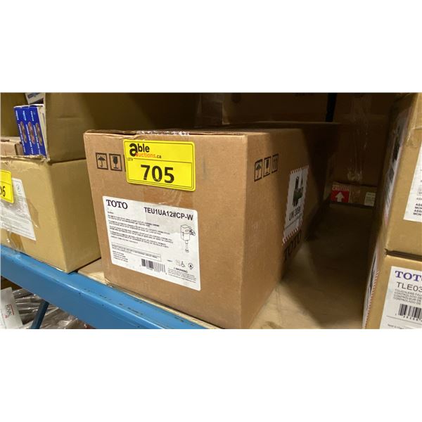 2 TOTO TEU1UA12#CP-W COMMERCIAL CHROME AUTOMATIC URINAL FLUSH VALVES