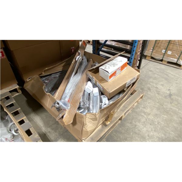 ASSORTED STAINLESS STEEL COMMERCIAL SAFETY GRAB BARS, STAINLESS STEEL AUTOMATIC SOAP DISPENSER & 5