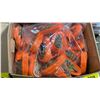 Image 2 : BOX OF NEW ORANGE TIE DOWN RATCHET STRAPS