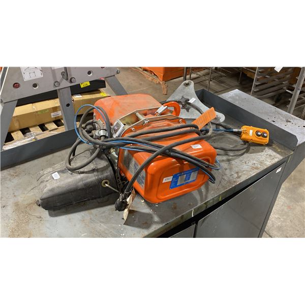 JET FA1-1S SINGLE PHASE 1 TON INDUSTRIAL ELECTRIC CHAIN HOIST