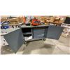 Image 4 : GREY 2 DOOR MOBILE WORKBENCH WITH 5 DRAWERS APPROX 69"L X 24"D X 38"H
