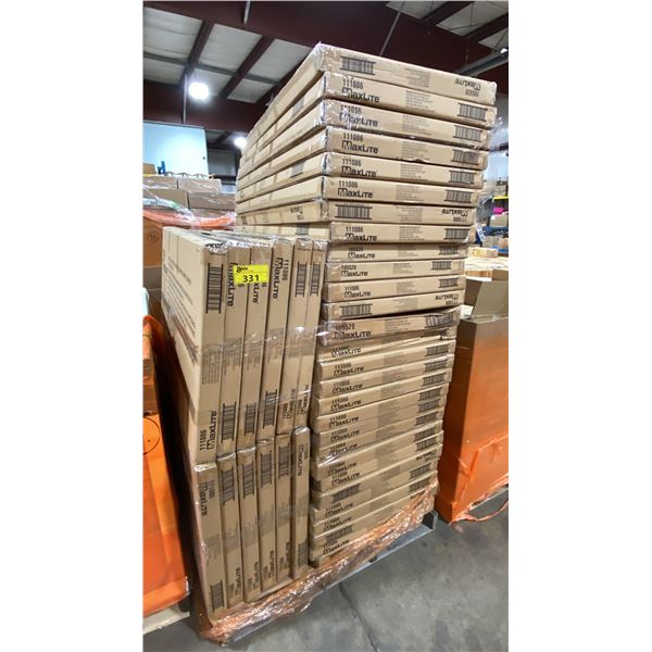 PALLET OF APPROX 40 MAXLITE FLATMAX 2X4 LED FLAT PANELS