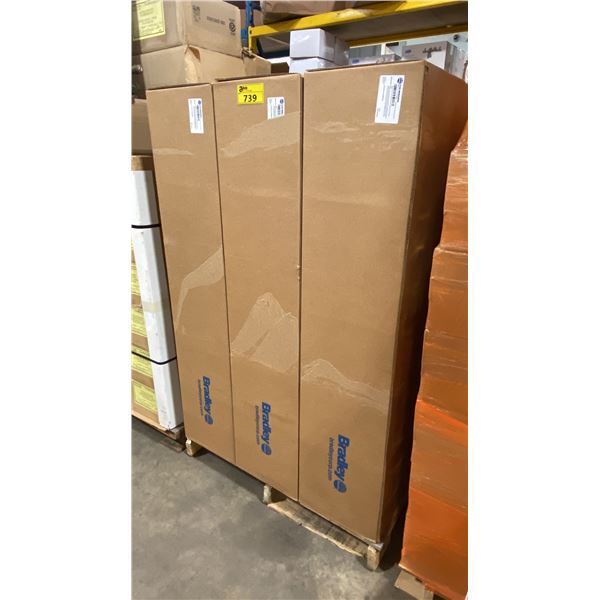 PALLET OF BRADLEY 236-WM0000 RECESSED CENTER-PULL TOWEL DISPENSER WITH 12 GALLON WASTE CAPACITY