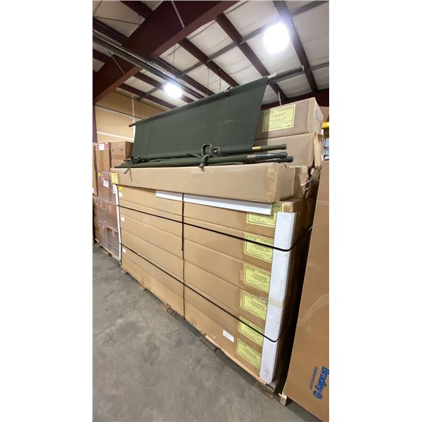 PALLET OF MILITARY STYLE ALUMINUM POLE FOLDING STRETCHERS