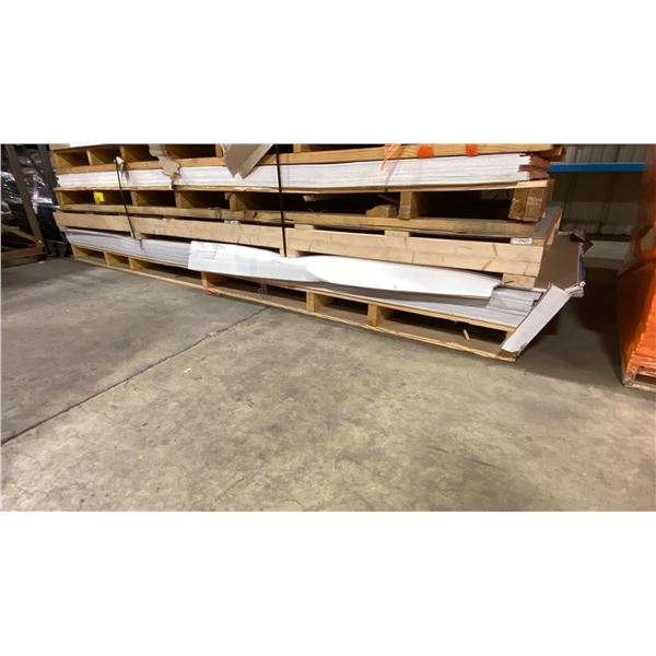 PALLET OF TEXTURED WHITE COMPOSITE REEFER UNIT/SHOWER PANELS