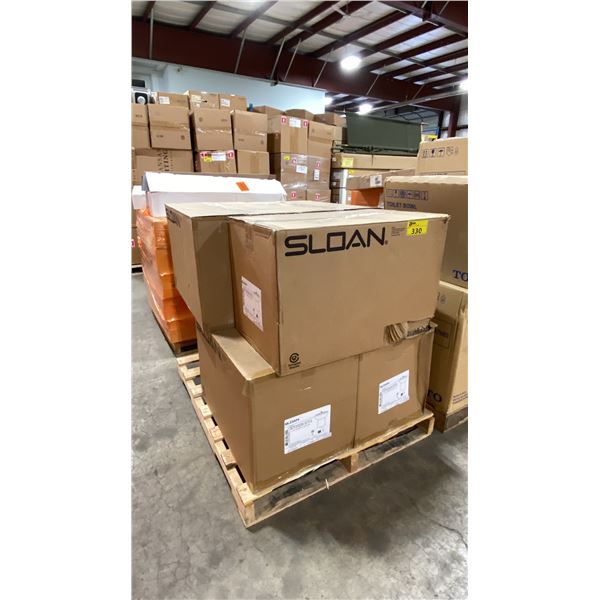 PALLET OF 6 SLOAN ST2029-STG COMMERCIAL FLOOR-MOUNTED ELONGATED TOILET BOWLS