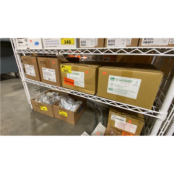 2 ZURN ZW3870XLT 3/8" THERMOSTATIC MIXING VALVES & 2 TOTO TEU1UA12#CP-W AUTOMATIC URINAL FLUSH