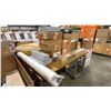 Image 2 : LOT OF INDUSTRIAL LIGHTING, ELECTRICAL BOXES, COMPOSITE GRIDS, ROLL OF FABRIC BACKED VINYL & ZURN