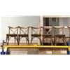 Image 3 : 5 DARKWOOD CROSSBACK COMMERCIAL SIDE CHAIRS