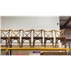 Image 3 : 5 DARKWOOD CROSSBACK COMMERCIAL SIDE CHAIRS