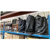 Image 3 : MOBILE OFFICE CHAIR, DARKWOOD SLAT BACK SIDE CHAIR & 3 BAGS OF COMMERCIAL CHAIR CUSHIONS