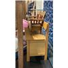 Image 3 : MOSAIC HALLWAY TABLE, 2 CHILDRENS BENCHES, MOBILE FOLDING BAR STATION & BEADED CURTAIN