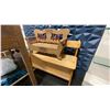Image 4 : MOSAIC HALLWAY TABLE, 2 CHILDRENS BENCHES, MOBILE FOLDING BAR STATION & BEADED CURTAIN