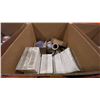 Image 3 : CARDBOARD PALLET BIN OF ASSORTED COMMERCIAL PLUMBING SUPPLIES AND HARDWARE