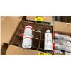 Image 2 : 2 BOXES OF ELKAY COMMERCIAL REPLACEMENT FILTERS, SPRAY PAINT, LEPAGE 400 DECK ADHESIVE & BRACKETS