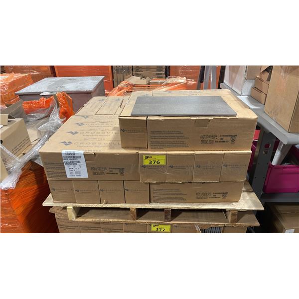 PALLET OF CROSSVILLE PORCELAIN STONE AV213.10618UPS TILES APPROX 17.5" X 5.75"