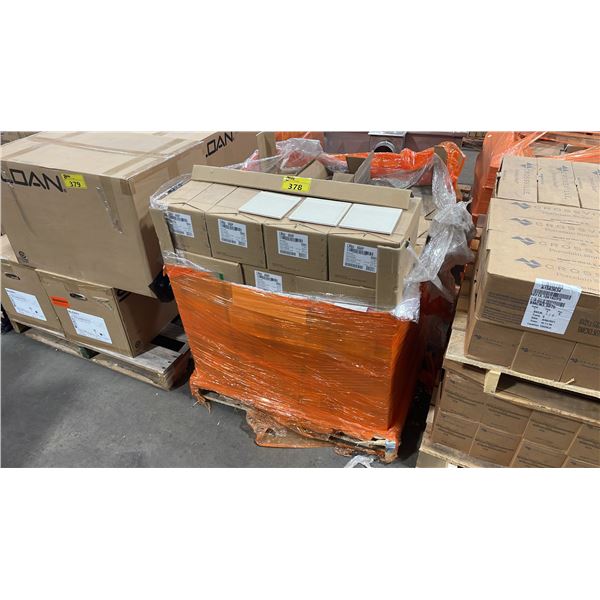 PALLET OF LR95-ALMOND 6" X 6" GLAZED CERAMIC WALL TILE