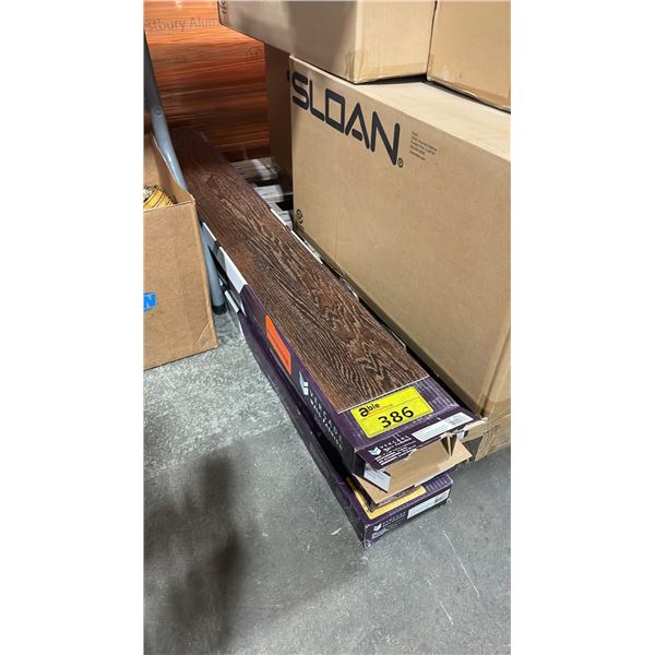 4 BOXES OF VERCADE WALL FASHION BLACK FOREST OAK ROJO WALL PANELING