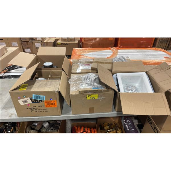 6 ASSORTED ZURN IN FLOOR ACID RESISTANT SINKS