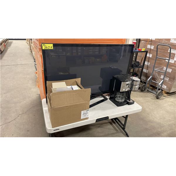 LG 50PA4500 50" LED TELEVISION, *HAS POWER CABLE & REMOTE* CUISINART DUAL POD STAINLESS STEEL