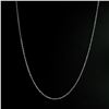 Image 6 : Vintage 18K White Gold Long 25" Cable Link Chain Necklace w/ Spring Ring Clasp