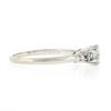 Image 5 : Vintage Orange Blossom 14k White Gold 0.43 ctw Diamond Solitaire w/ Accents Ring
