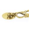 Image 5 : Mens Antique 12k Yellow Gold Threaded Textured Bar Link 9.25" Pocket Watch Chain