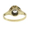 Image 7 : Antique 14k TT Gold .40 ctw Old European Cut Diamond Solitaire Engagement Ring