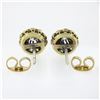 Image 3 : Antique Victorian 14k TT Gold 0.55 ctw Old Diamond Flower Cluster Stud Earrings