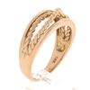 Image 7 : NEW 14k Rose Gold Polished Twisted Gold Wire Infinity Stackable Band Ring