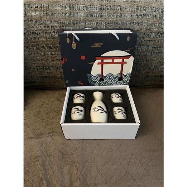 Lot of 3 Japanese Sake Sets New