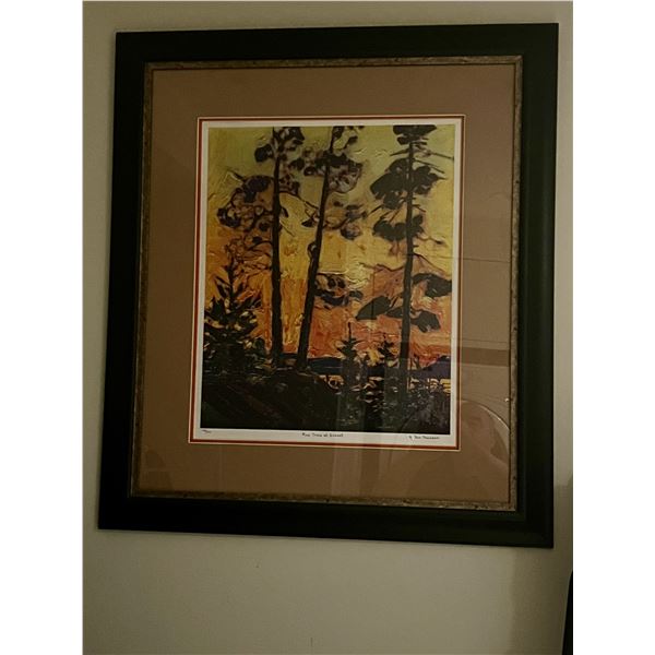 Original Seven by Tom Thomson Pine Trees at Sunset