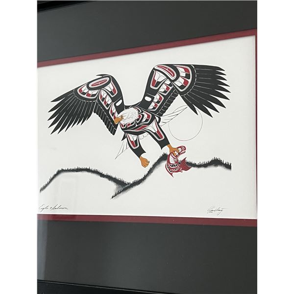EAGLE AND SALMON by RICHARD SHORTY FIRST NATIONS