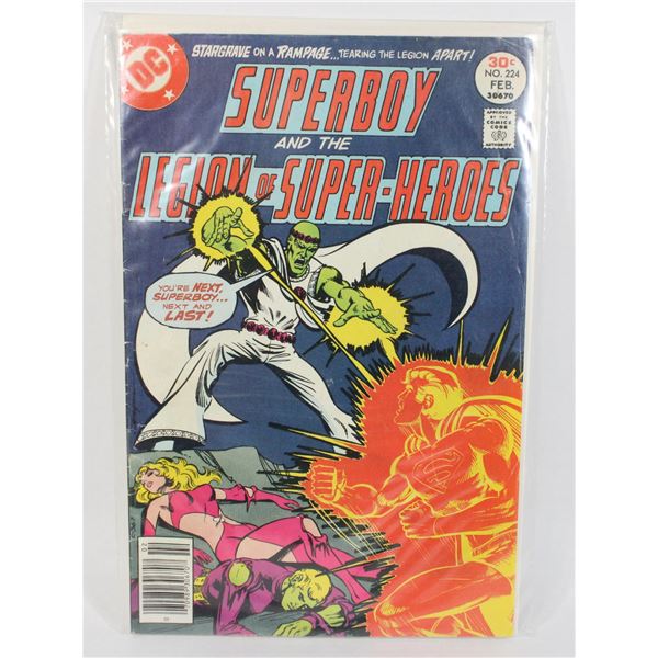 SUPERBOY AND THE LEGION OF SUPER HEROES #224