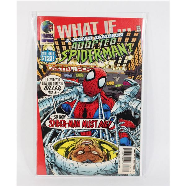 WHAT IF, J.JONAH.JAMESON ADOPTED SPIDER-MAN #82
