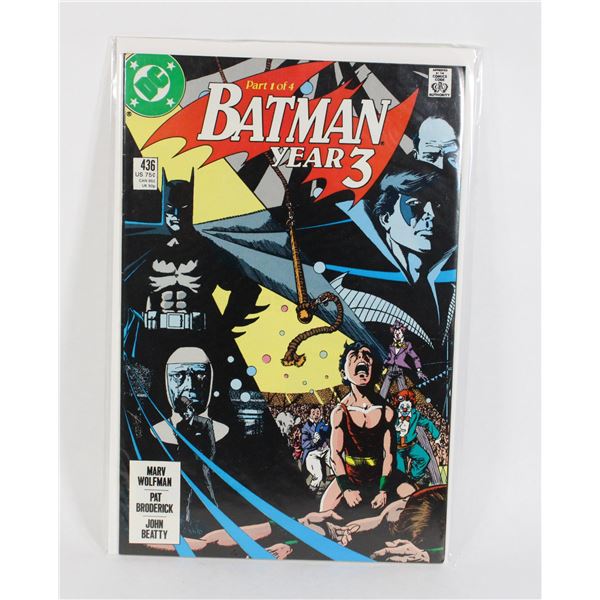 BATMAN YEAR 3 #436