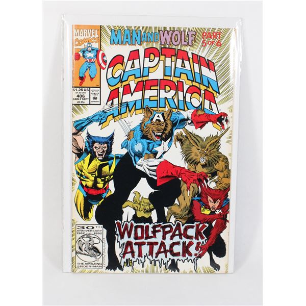 MARVEL CAPTAIN AMERICA #406 (1992) (MAN & WOLF