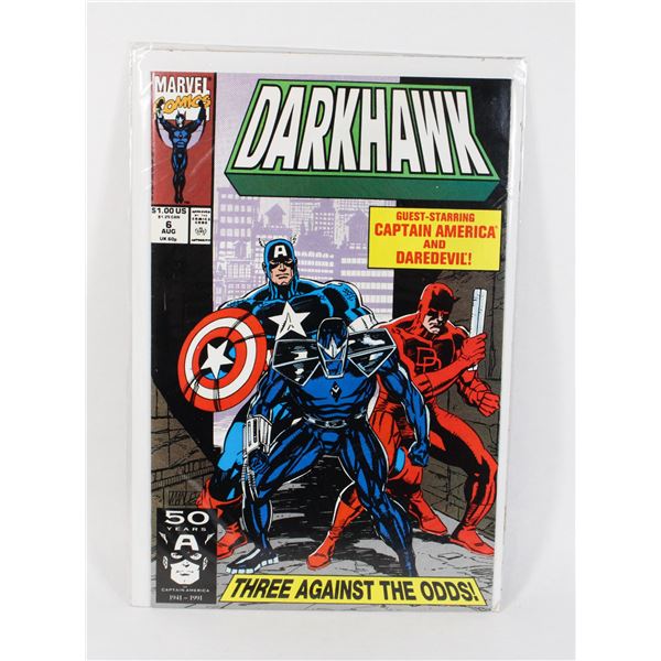 MARVEL DARKHAWK #6 (1991) (FEAT. CAPTAIN AMERICA &