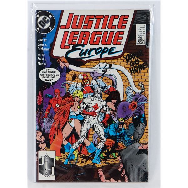 DC JUSTICE LEAGUE EUROPE #3 (1989)